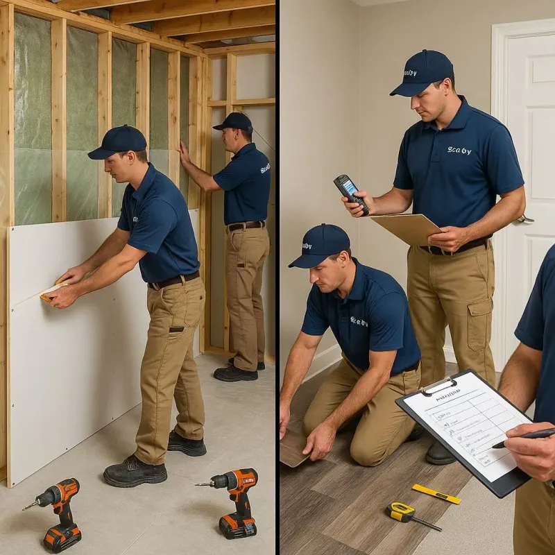 Repairs and Reconstruction process in Pea Ridge, WV